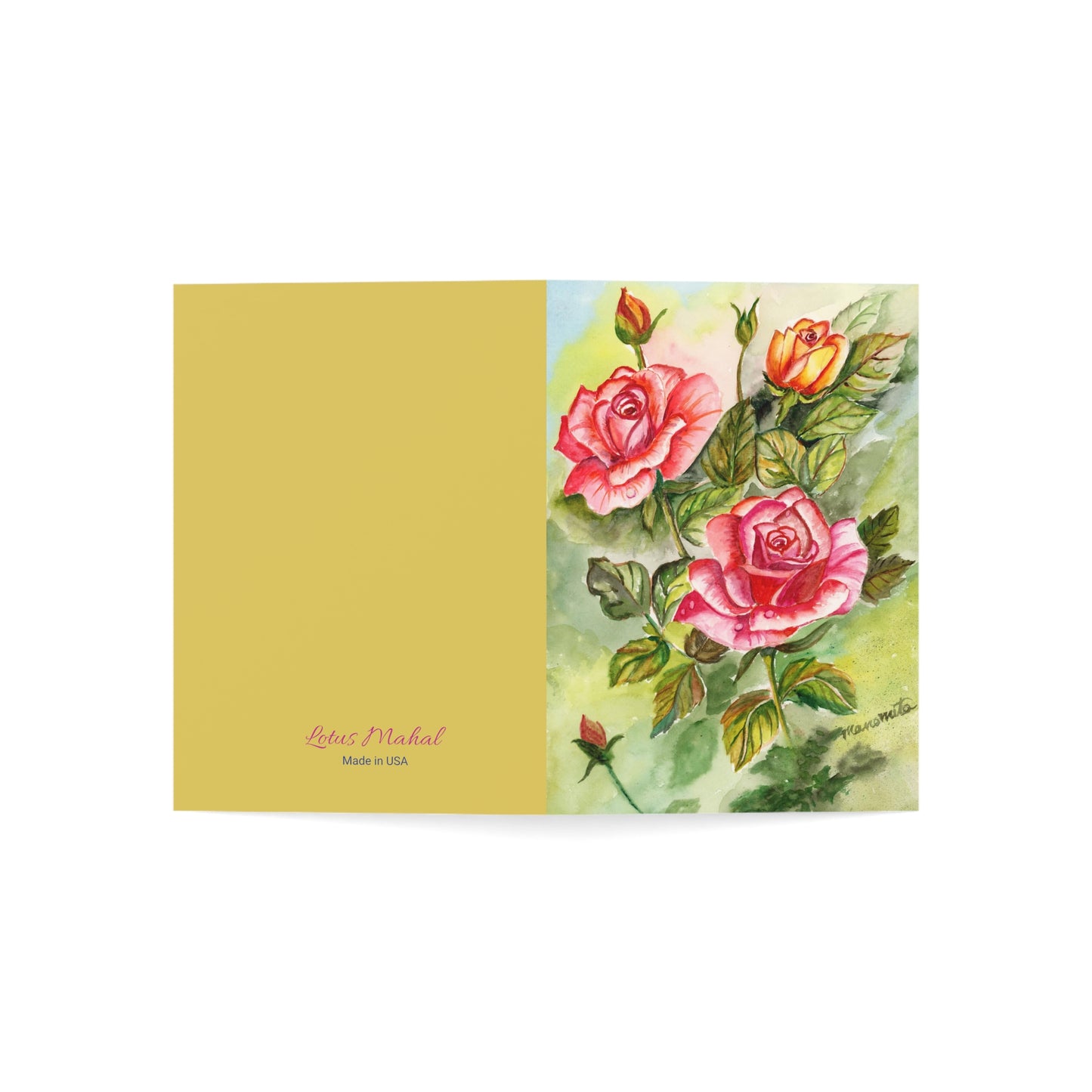 3 Roses, Any occasion Greeting Cards (1, 10, 30, and 50pcs)