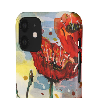 Poppy Love iPhone & Samsung Snap Cases