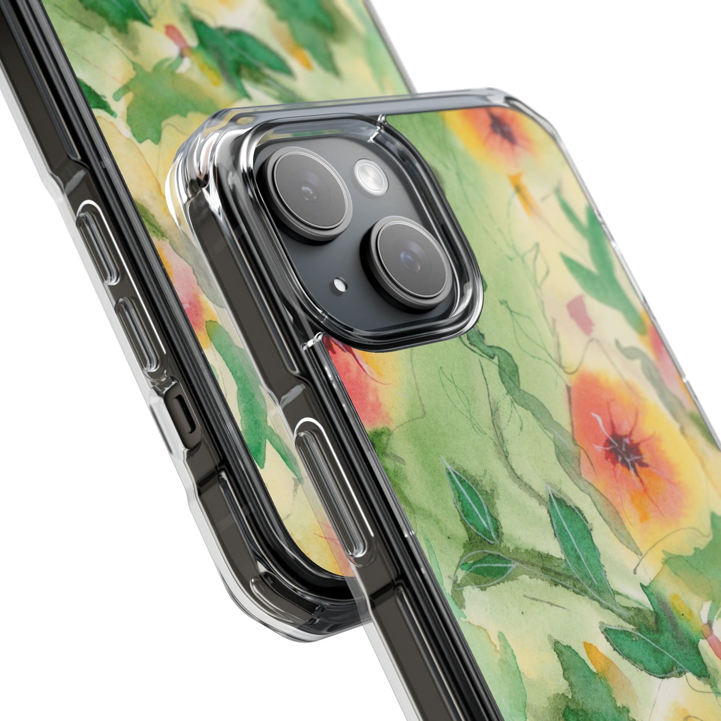 MagSafe® Sunset Flowers Clear Impact Cases (iPhone 16 & others)