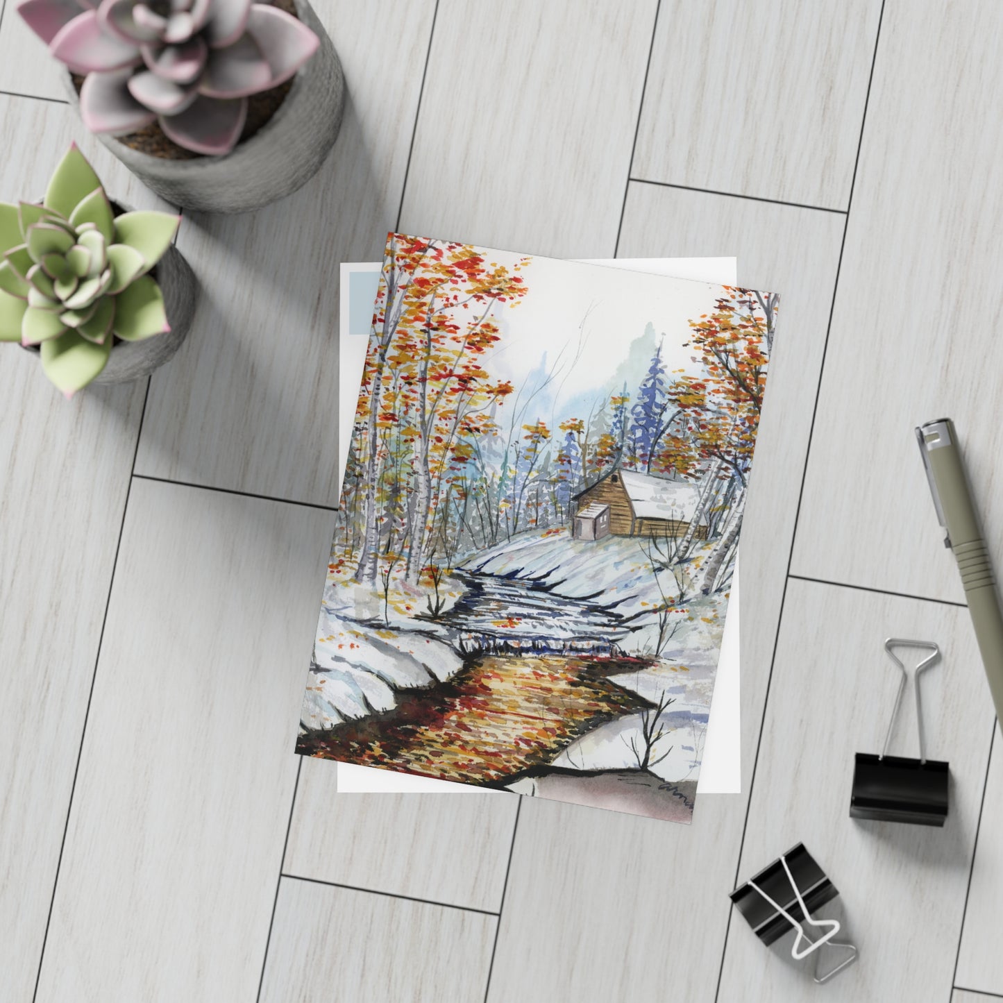 Fall in Love Holiday Celebration Postcard