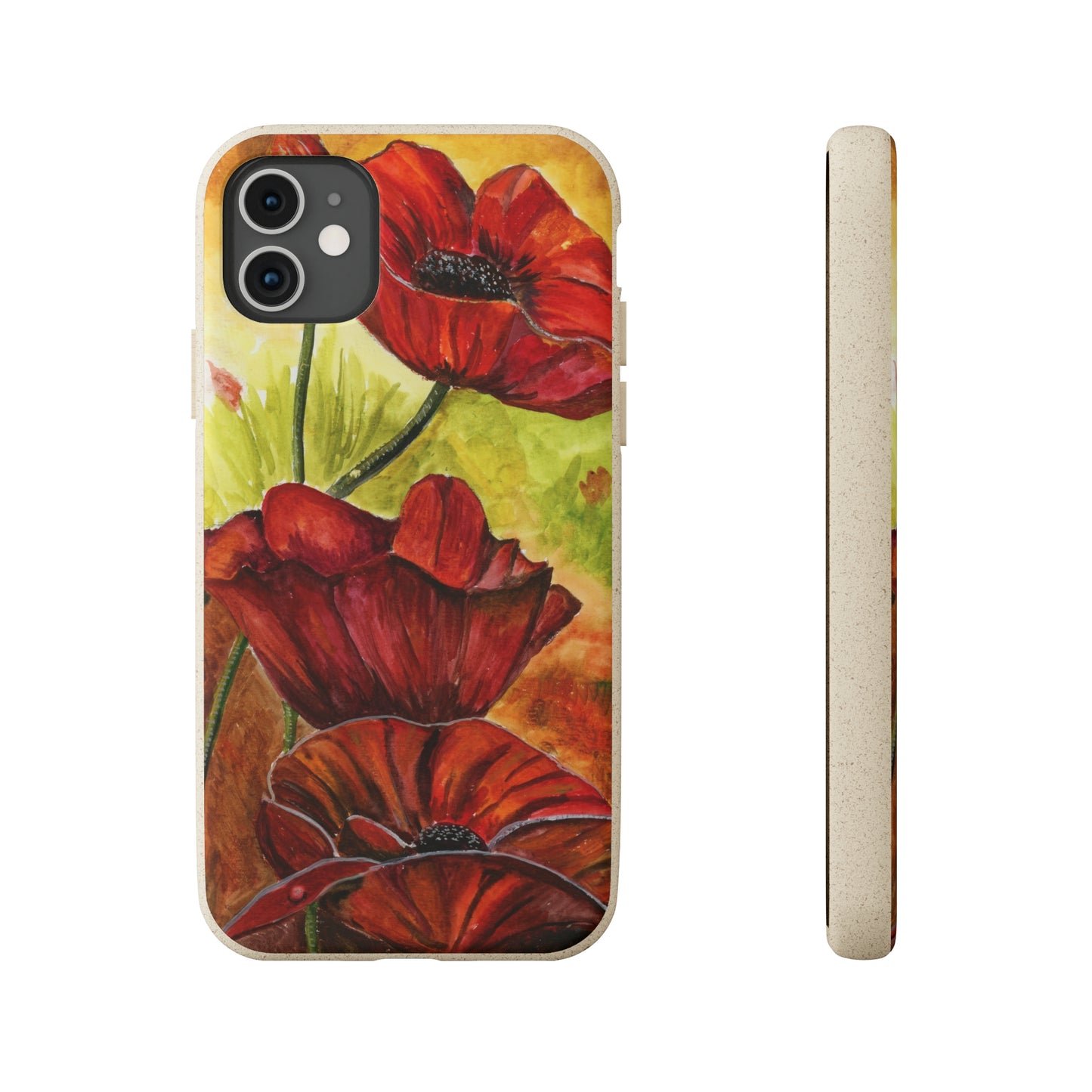 Eco Biodegradable Poppy Love iPhone & Samsung Case