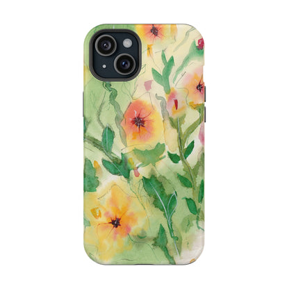 Sunset Flowers MagSafe® Impact Cases (iPhone 16 and others)