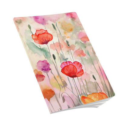 Wild Flower Ruled Softcover Perforated Notebook