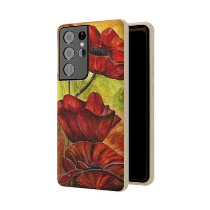 Eco Biodegradable Poppy Love iPhone & Samsung Case