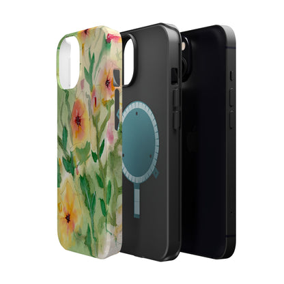 Sunset Flowers MagSafe® Impact Cases (iPhone 16 and others)