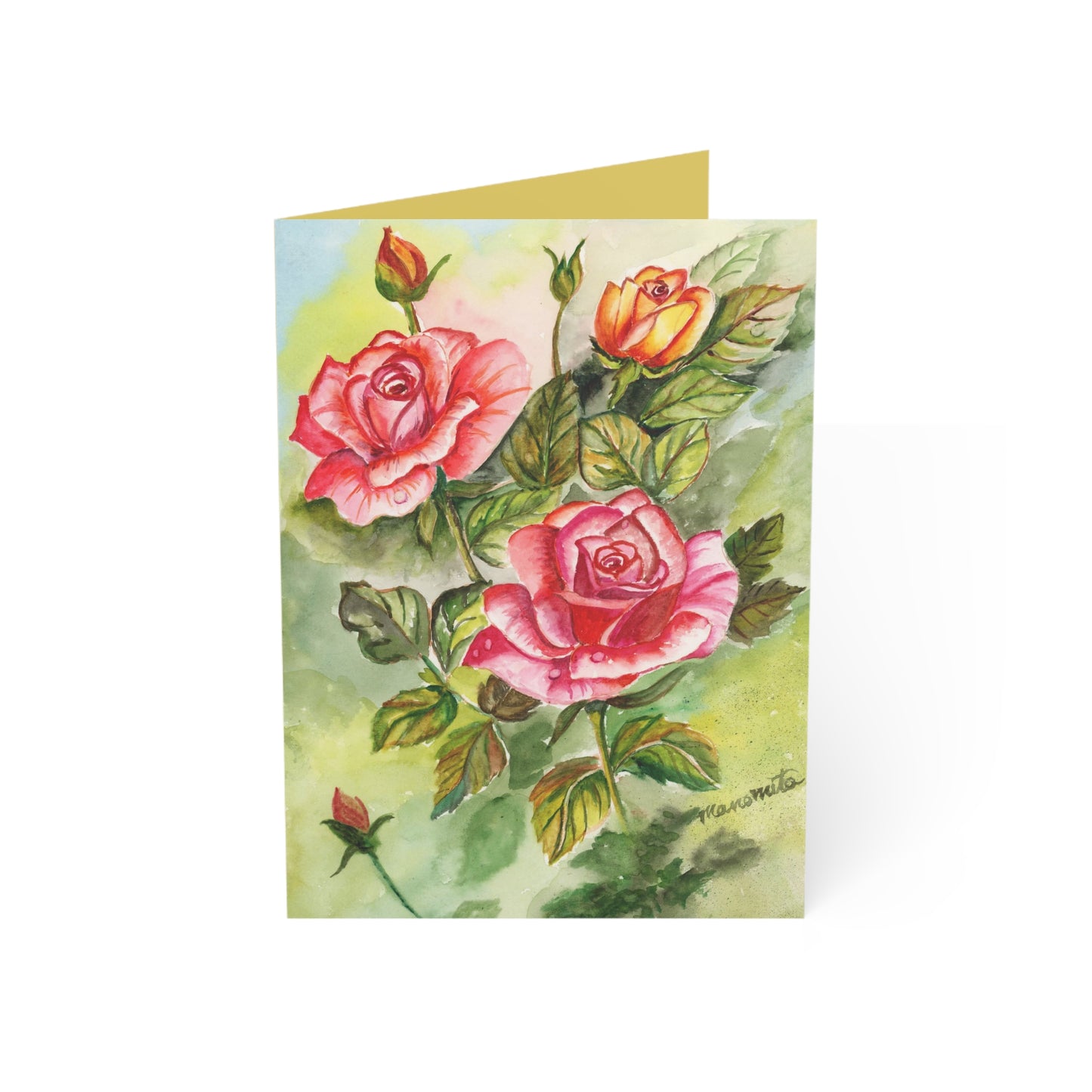 3 Roses, Any occasion Greeting Cards (1, 10, 30, and 50pcs)