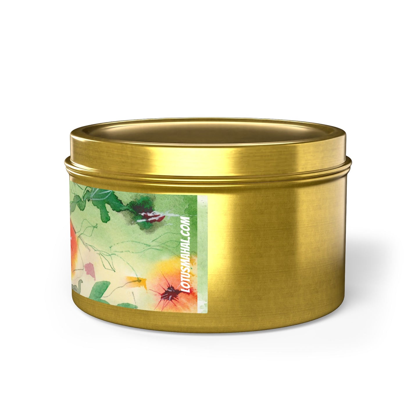 Sunset Flowers Watercolor Art Candles