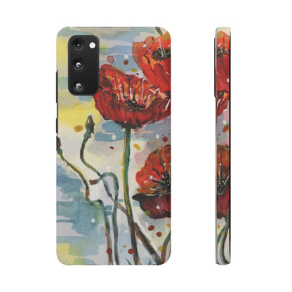 Poppy Love iPhone & Samsung Snap Cases