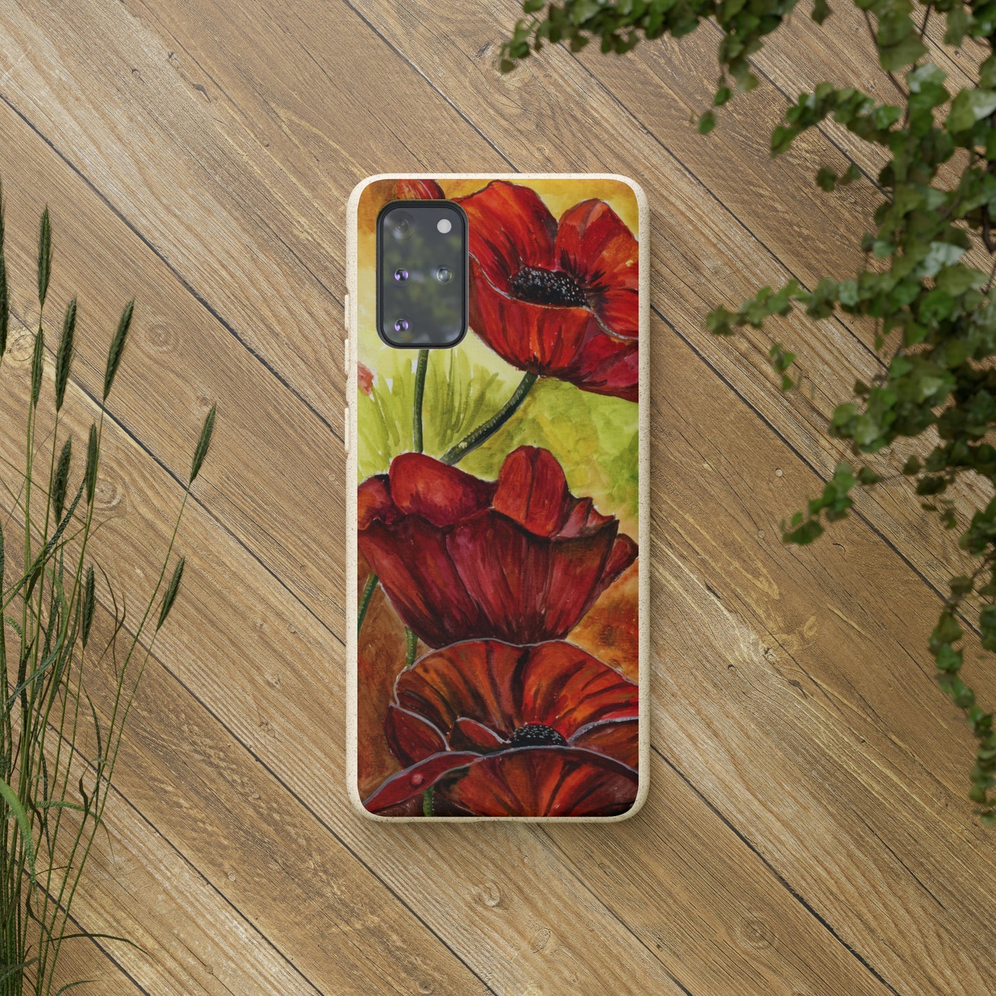 Eco Biodegradable Poppy Love iPhone & Samsung Case