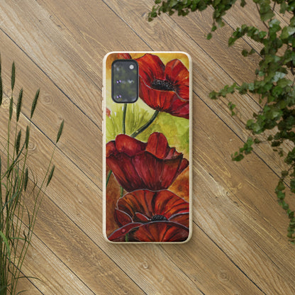 Eco Biodegradable Poppy Love iPhone & Samsung Case