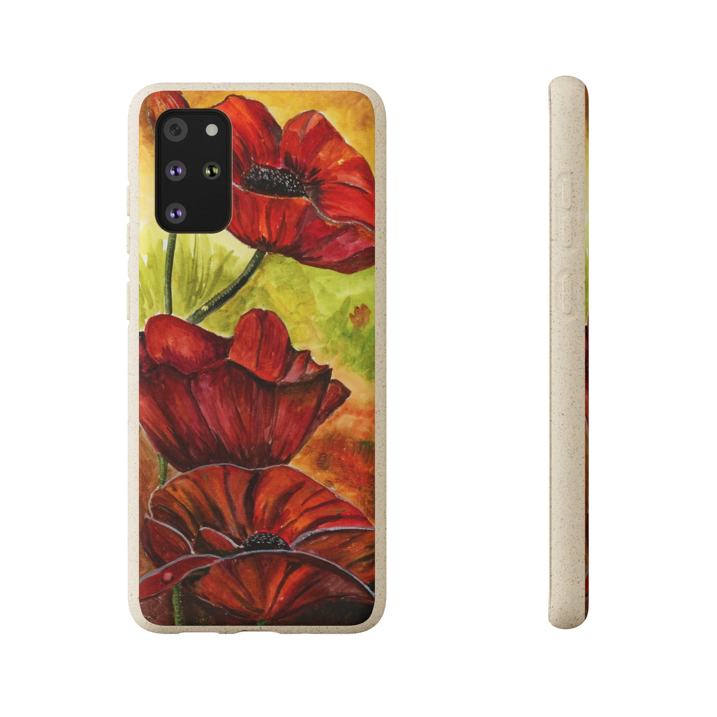 Eco Biodegradable Poppy Love iPhone & Samsung Case