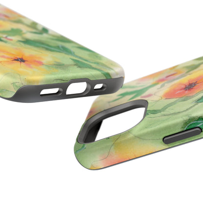 Sunset Flowers MagSafe® Impact Cases (iPhone 16 and others)