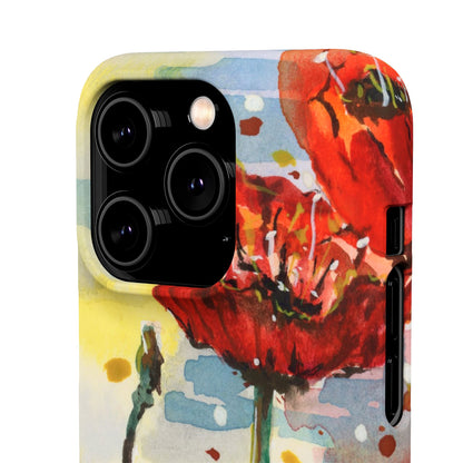 Poppy Love iPhone & Samsung Snap Cases