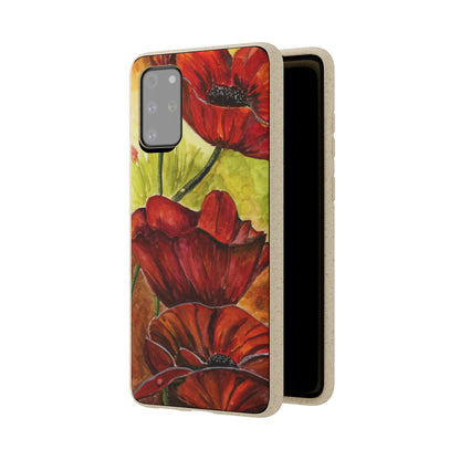 Eco Biodegradable Poppy Love iPhone & Samsung Case