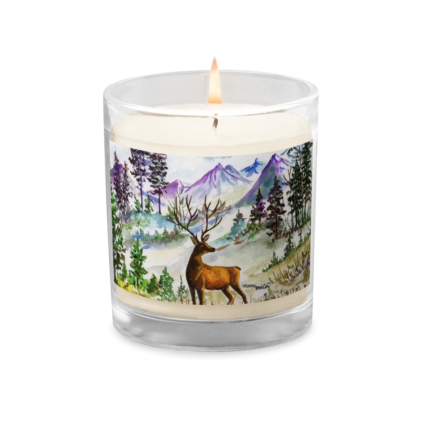 Wild Stag Glass Soy Candle