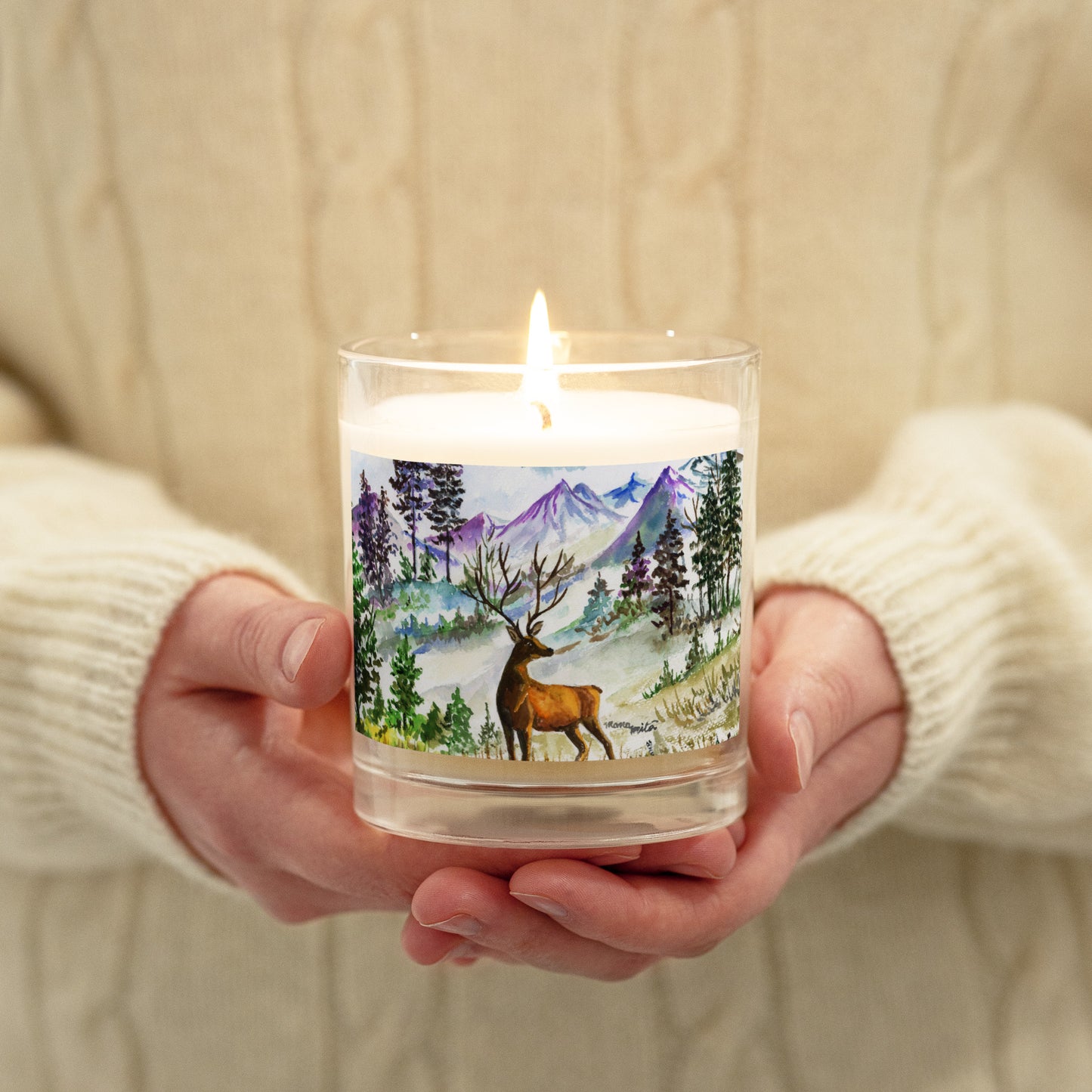 Wild Stag Glass Soy Candle