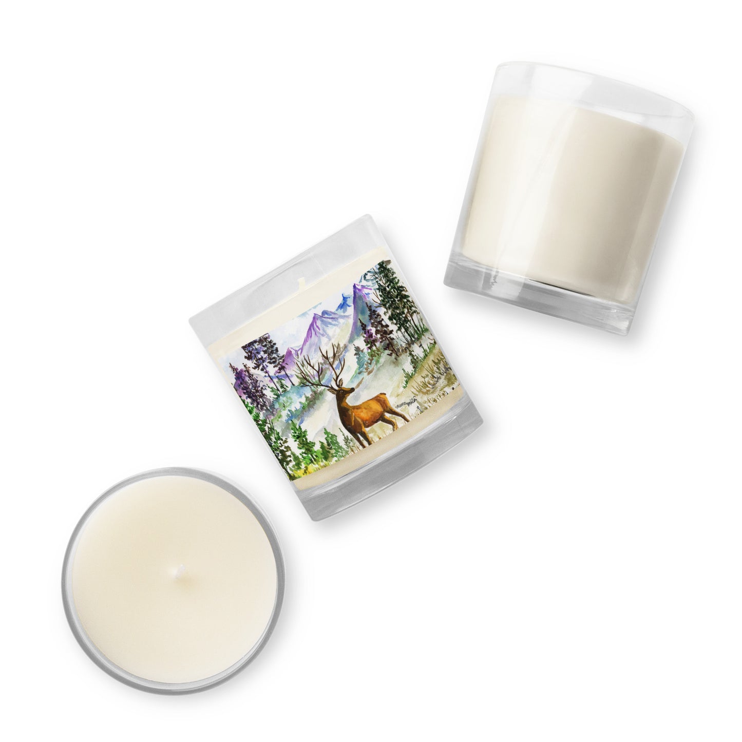 Wild Stag Glass Soy Candle