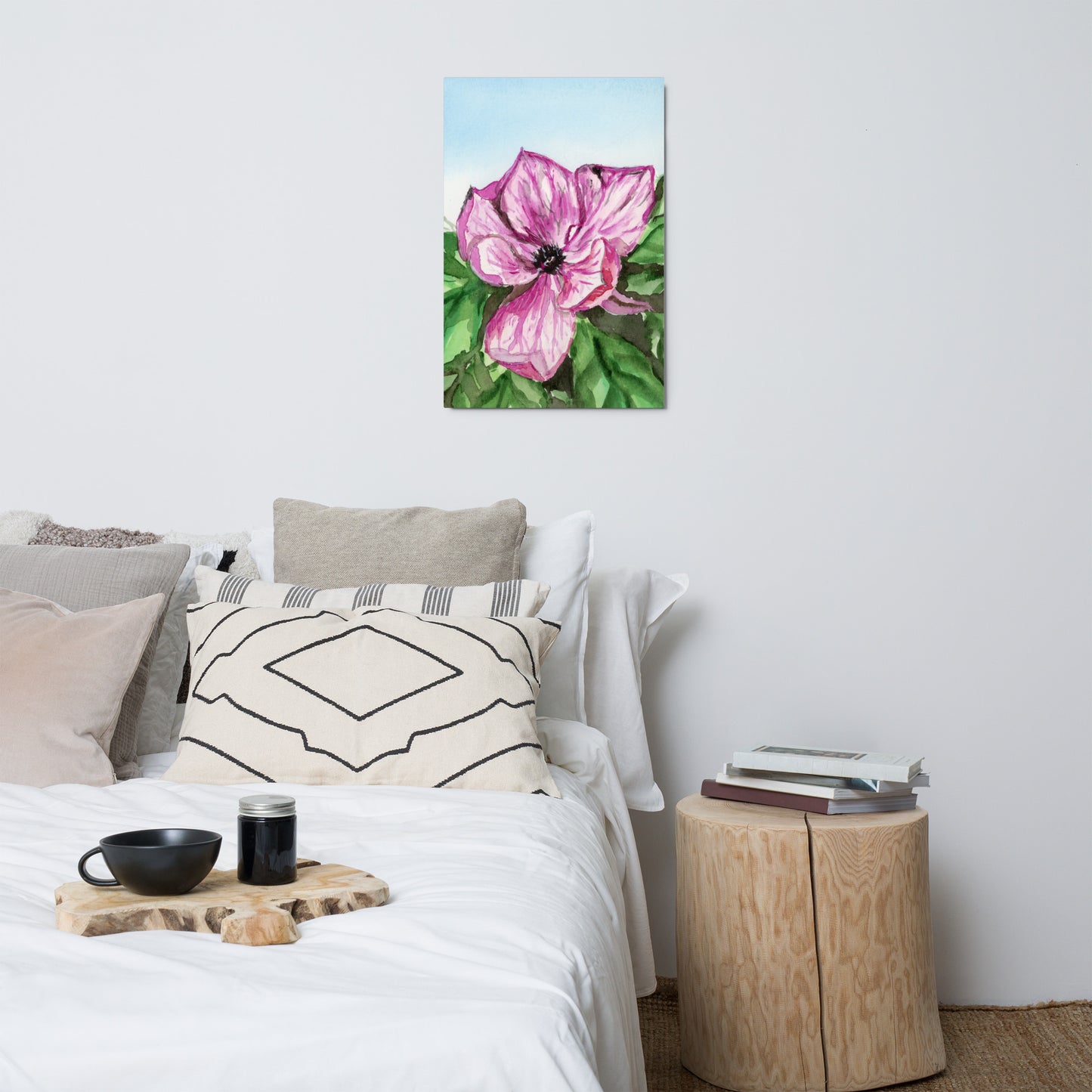 Garden Magnolia Metal Print