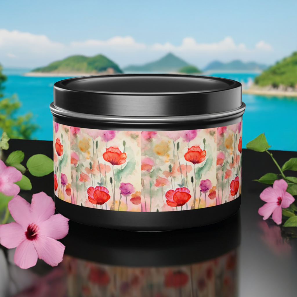 Wild Flowers Handmade Art Candles